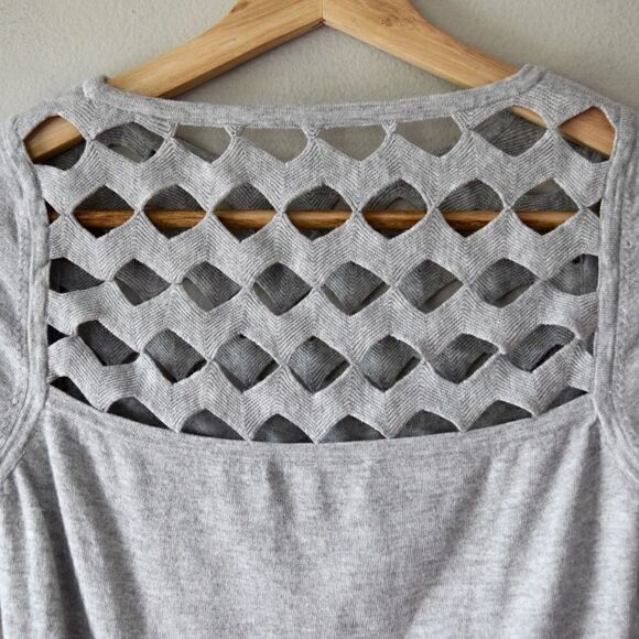 MILLY Top, Heather Gray, Size Small - Picture 6 of 8